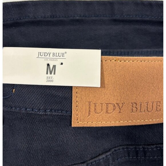 Judy Blue High-Waist Navy Denim Shorts - Picture 3 of 9